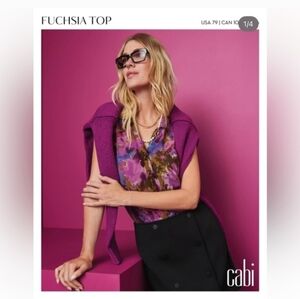 CAbi Women's Multicolor Floral Blouse